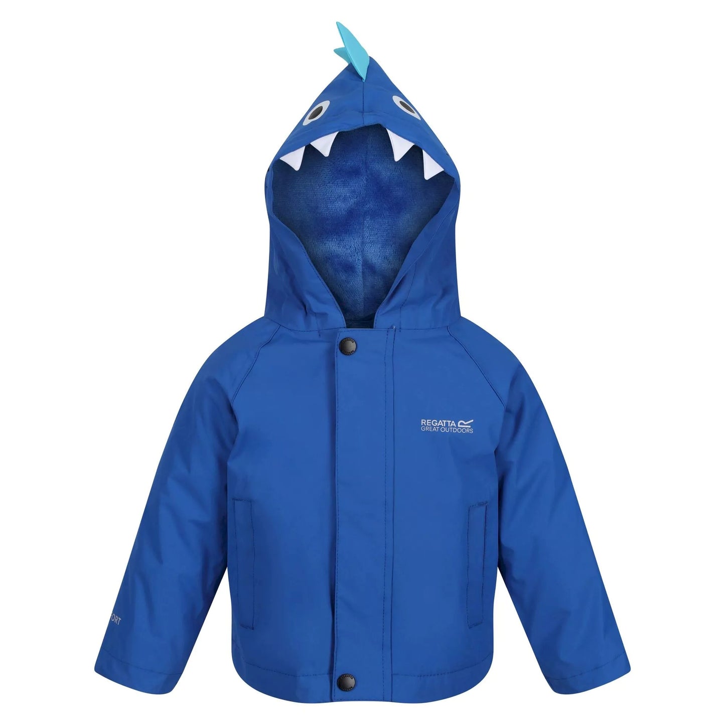 Nautical Blue - Front - Regatta Childrens-Kids Shark Waterproof Jacket