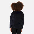 Navy - Close up - Regatta Childrens-Kids Kallye Ripple Fleece Jacket