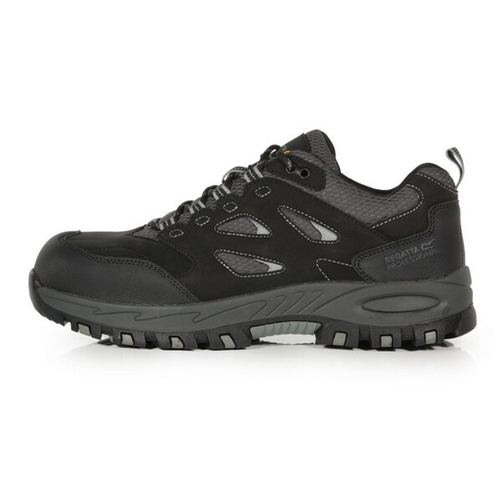Black-Granite - Pack Shot - Regatta Professional Mens Nubuck Safety Trainers