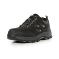 Black-Granite - Close up - Regatta Mens Mudstone Nubuck Safety Trainers