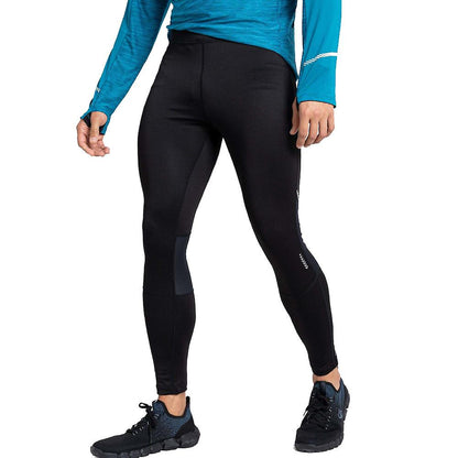Black - Side - Dare 2B Mens Abbacus Thermal Leggings