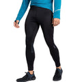 Black - Side - Dare 2B Mens Abbacus Thermal Leggings