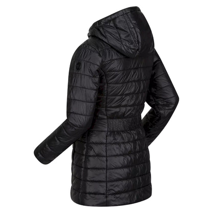 Black - Lifestyle - Regatta Childrens-Kids Babette Insulated Padded Jacket