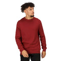 Syrah Red - Pack Shot - Regatta Mens Kaelen Jersey Knitted Jumper