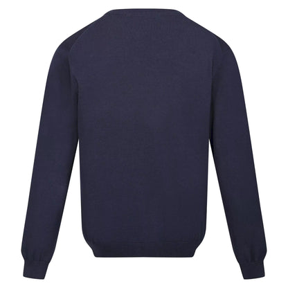 Navy - Back - Regatta Mens Kaelen Jersey Knitted Jumper