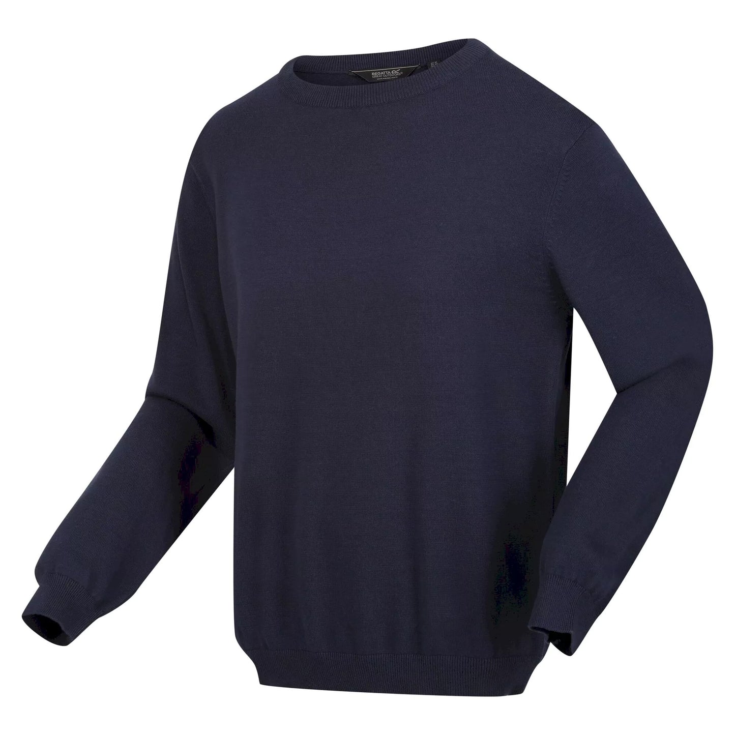 Navy - Side - Regatta Mens Kaelen Jersey Knitted Jumper