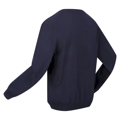 Navy - Lifestyle - Regatta Mens Kaelen Jersey Knitted Jumper