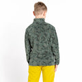 Green - Pack Shot - Dare 2B Childrens-Kids Cushy Geometric Half Zip Fleece Top