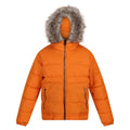 Maple - Front - Regatta Childrens-Kids Faux Fur Trim Parka