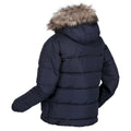 Navy - Lifestyle - Regatta Childrens-Kids Faux Fur Trim Parka