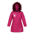 Berry Pink - Front - Regatta Girls Peppa Pig Padded Jacket
