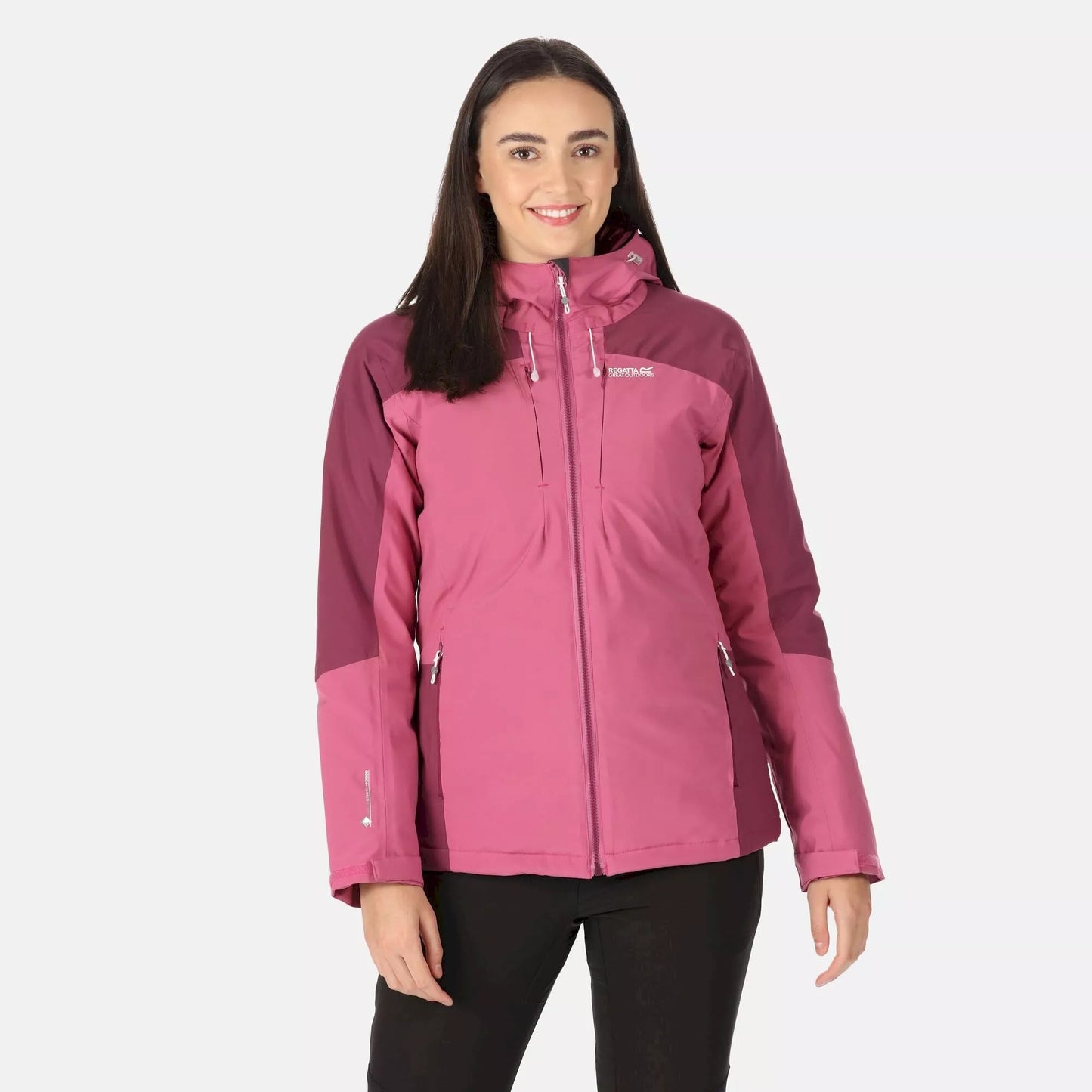 Violet-Amaranth Haze - Pack Shot - Regatta Womens-Ladies Highton II Stretch Padded Jacket