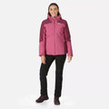 Violet-Amaranth Haze - Close up - Regatta Womens-Ladies Highton II Stretch Padded Jacket