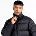 Black - Side - Dare 2B Mens Jermaine Jenas Mentor Padded Jacket