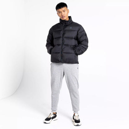 Black - Close up - Dare 2B Mens Jermaine Jenas Mentor Padded Jacket