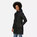 Black - Pack Shot - Regatta Womens-Ladies Roanstar III Waterproof Parka