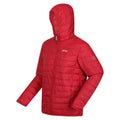 Dark Red - Side - Regatta Mens Hillpack Hooded Lightweight Jacket