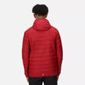 Dark Red - Close up - Regatta Mens Hillpack Hooded Lightweight Jacket
