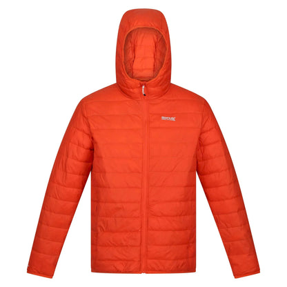 Rusty Orange - Front - Regatta Mens Hillpack Hooded Lightweight Jacket