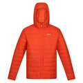 Rusty Orange - Front - Regatta Mens Hillpack Hooded Lightweight Jacket