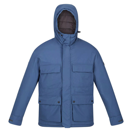 Dark Denim - Front - Regatta Mens Raylan Waterproof Jacket