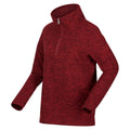 Cabernet - Side - Regatta Womens-Ladies Kizmitt Marl Half Zip Fleece Top