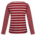 Cabernet-Lilac Chalk - Back - Regatta Womens-Ladies Farida Striped Long-Sleeved T-Shirt