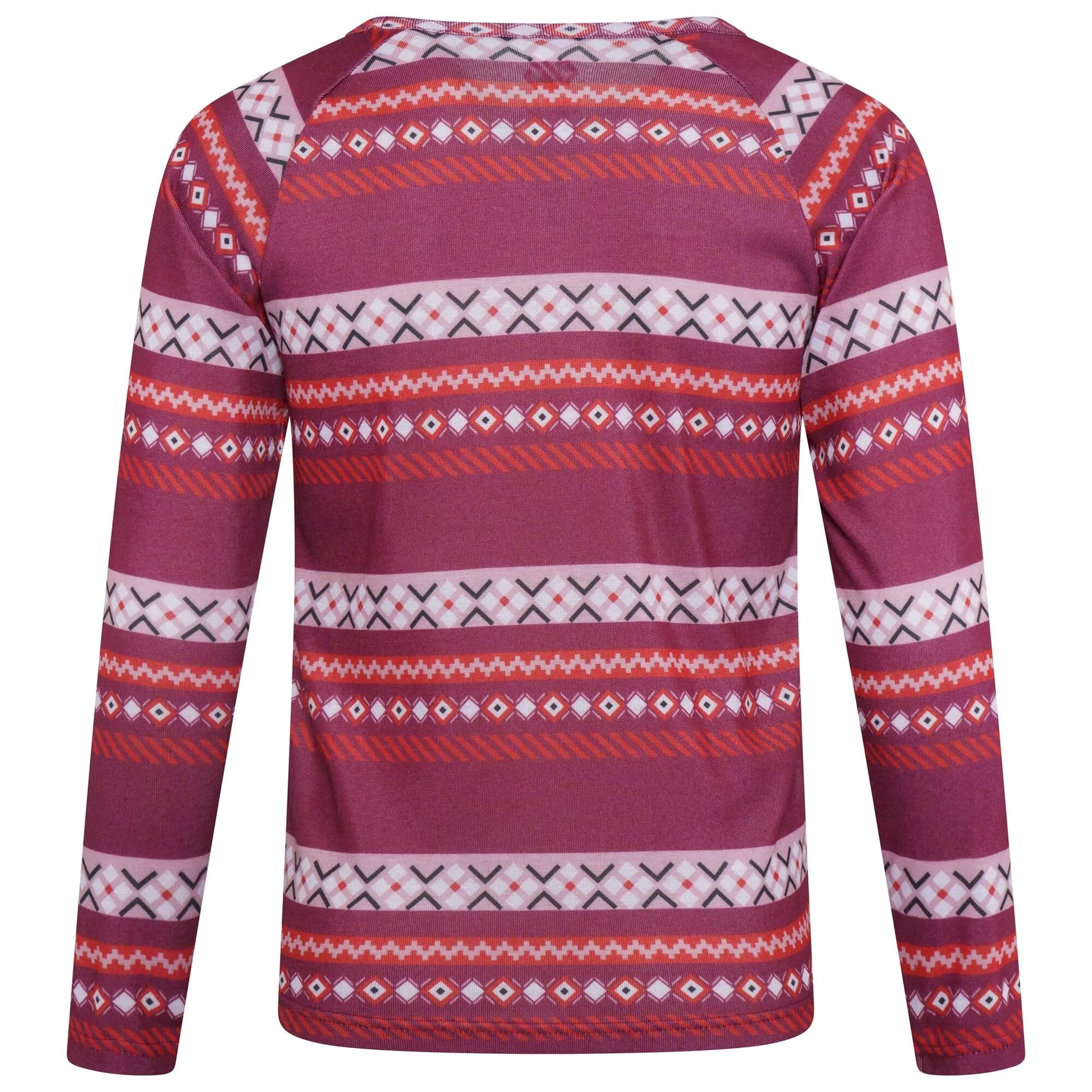 Beetroot-Powder Pink - Back - Dare 2B Childrens-Kids Amaze Base Layer Set