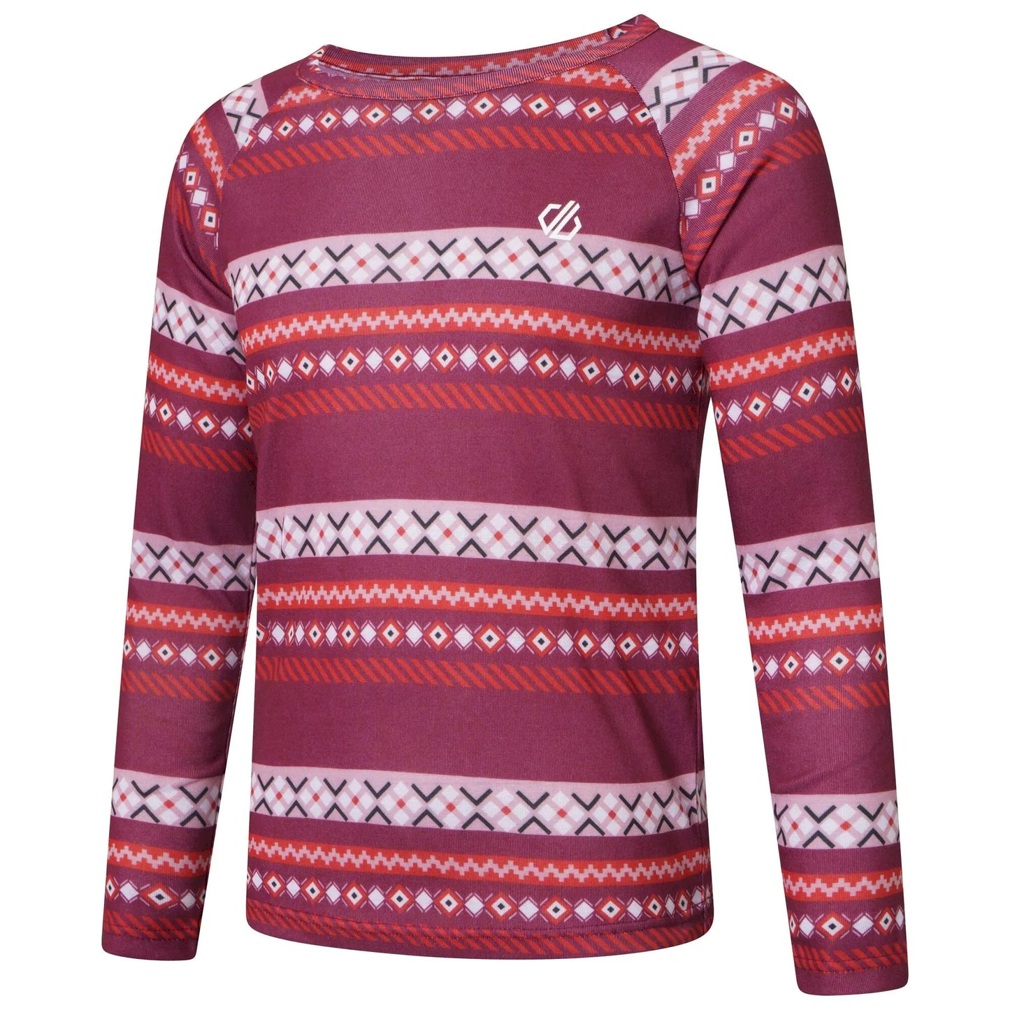 Beetroot-Powder Pink - Lifestyle - Dare 2B Childrens-Kids Amaze Base Layer Set