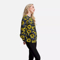 Heligan Yellow - Close up - Regatta Womens-Ladies Orla Kiely Floral Bibbed Blouse