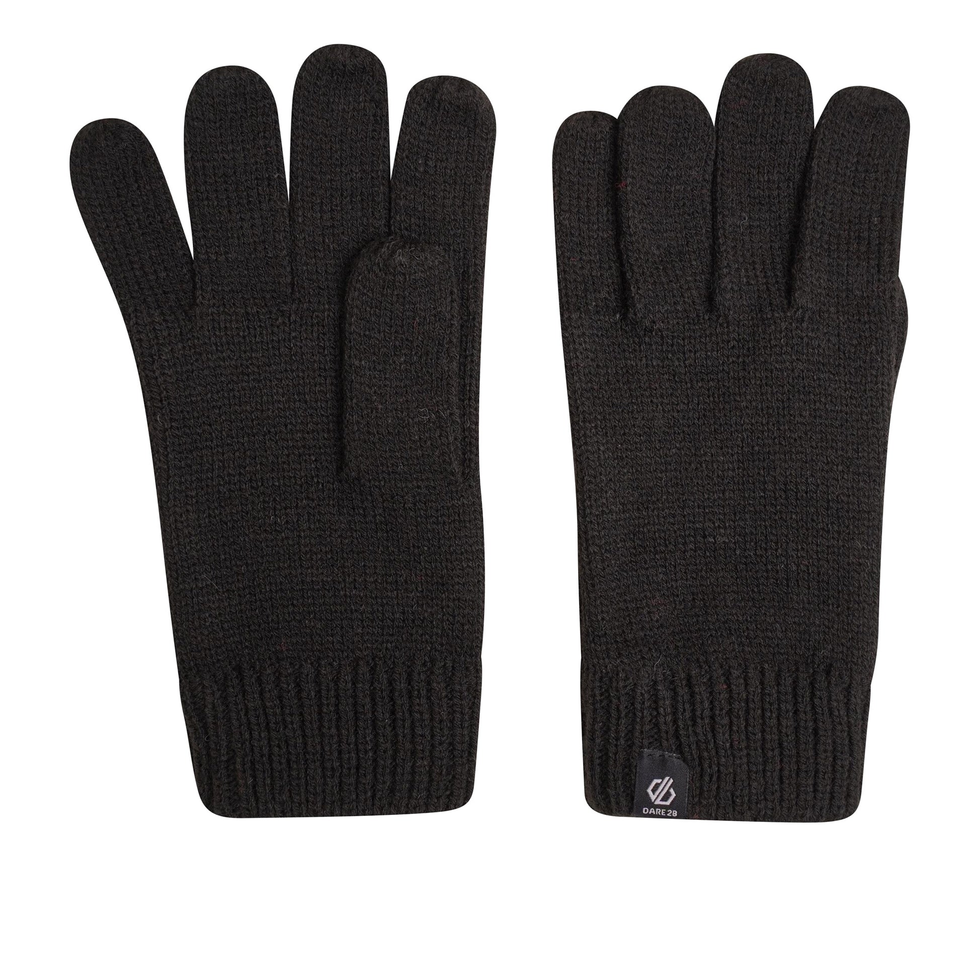 Black - Side - Dare 2B Womens-Ladies Necessity Hat And Gloves Set