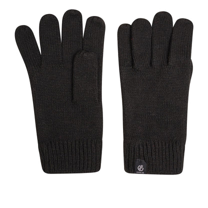 Black - Side - Dare 2B Womens-Ladies Necessity Hat And Gloves Set
