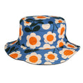 Water Blue - Front - Regatta Womens-Ladies Orla Floral Reversible Bucket Hat
