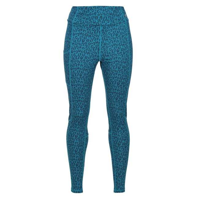 Dragonfly - Front - Regatta Womens-Ladies Holeen II Leopard Print Leggings