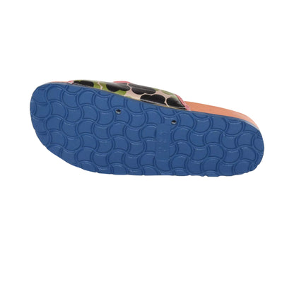 Olive - Close up - Regatta Womens-Ladies Orla Twin Flower Moulded Footbed Sandals