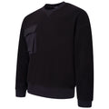 Black - Side - Dare 2B Unisex Adult Henry Holland Wind Down Borg Sweatshirt