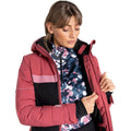 Earth Rose-Black - Lifestyle - Dare 2B Womens-Ladies Conveyed Ski Jacket
