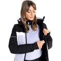 Cosmic Sky-Black - Lifestyle - Dare 2B Womens-Ladies Conveyed Ski Jacket