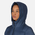 Dark Denim - Close up - Regatta Womens-Ladies Pandia II Hooded Jacket