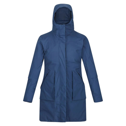 Dark Denim - Front - Regatta Womens-Ladies Yewbank II Waterproof Parka