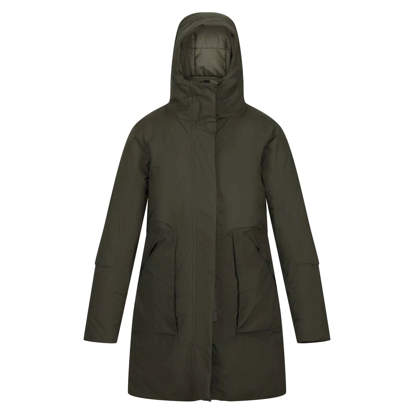 Dark Khaki - Front - Regatta Womens-Ladies Yewbank II Waterproof Parka