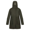 Dark Khaki - Front - Regatta Womens-Ladies Yewbank II Waterproof Parka