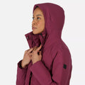 Amaranth Haze - Pack Shot - Regatta Womens-Ladies Yewbank II Waterproof Parka