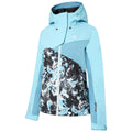 River Blue-Capri - Side - Dare 2B Womens-Ladies Determined Printed Insulated Waterproof Ski Jacket