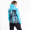 River Blue-Capri - Pack Shot - Dare 2B Womens-Ladies Determined Printed Insulated Waterproof Ski Jacket