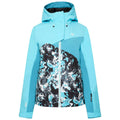 River Blue-Capri - Front - Dare 2B Womens-Ladies Determined Printed Insulated Waterproof Ski Jacket