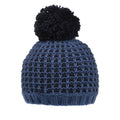 Slate Blue-Navy - Side - Regatta Womens-Ladies Dalary Bobble Beanie