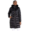 Black - Side - Dare 2B Womens-Ladies Julien Macdonald Suppression Longline Jacket