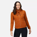Copper Almond-Light Vanilla - Pack Shot - Regatta Womens-Ladies Azariah Full Zip Fleece Jacket