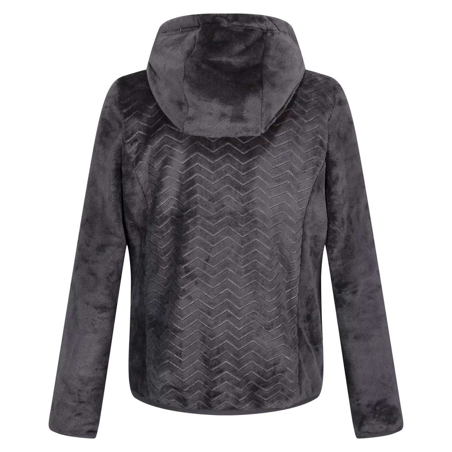 Seal Grey - Back - Regatta Womens-Ladies Julissa II Fluffy Full Zip Fleece Jacket